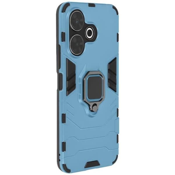 Coque - AVIZAR - Xiaomi Redmi 13 - 360° Rotationsring - Stødabsorberende - Moderne Design Blå
