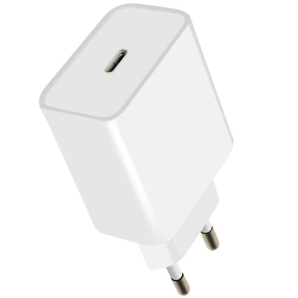 Oplader - MAYAXESS - iPhone 15/16 - 20W - USB-C - Hurtigopladning og avanceret sikkerhed Vit