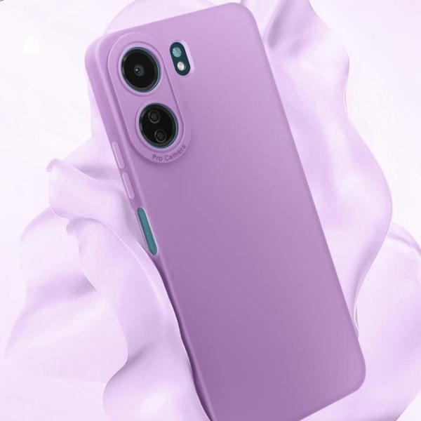 Smartphonefodral - AVIZAR - Xiaomi Redmi 13C - Förstärkt skydd - Lila - Mjuk yta Lila