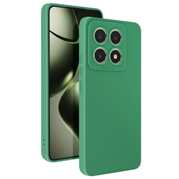 Siliconfodral för Xiaomi 14T Mat, Kamera Block Skyddad Grön Grön