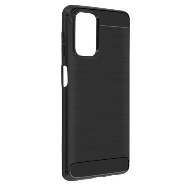 Cover til Samsung Galaxy A32 5G Blød børstet aluminiumseffekt Akashi carbon finish Sort Svart