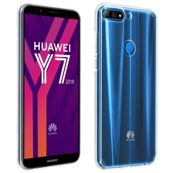 Coque - Huawei - Y7 2018 / Honor 7C - Silikonegelskal - Ultrafin - Gennemsigtig Transparent