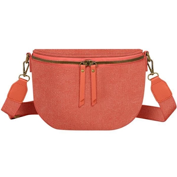 Luna Crossbody bæltetaske i orange galantry-stof Orange