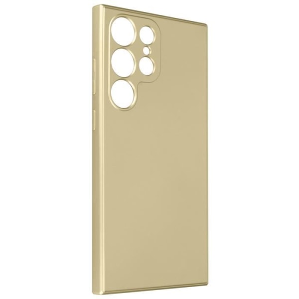 Fodral till Samsung Galaxy S23 Ultra flexibel metallisk effekt mjuk insida Guld Gul