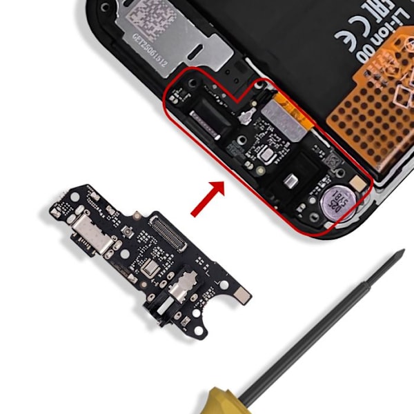 Opladerstik til Redmi 15C 5G USB-C forbindelse / Jack-stik / Mikro sort Svart