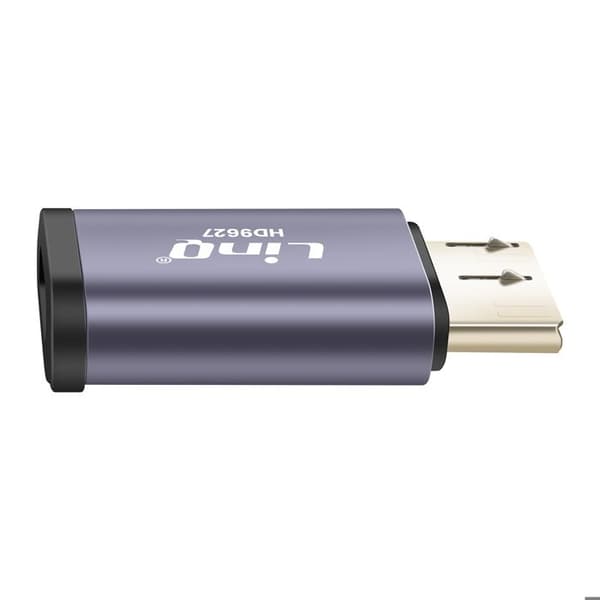 USB C hun til Micro B 3.2 han Adapter, 10Gbps Overførsel, LinQ Grå
