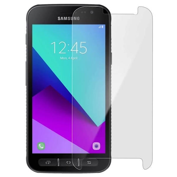 Galaxy Xcover 4 ja 4s näytönsuojalasi joustava iskunkestävä läpinäkyvä valkoinen Vit