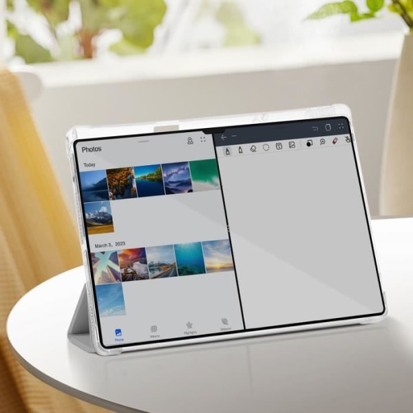 Kotelo Huawei Matepad Pro 13.2:lle - AVIZAR - Harmaa - Tuki videonäppäimistön lepotilalle Grå