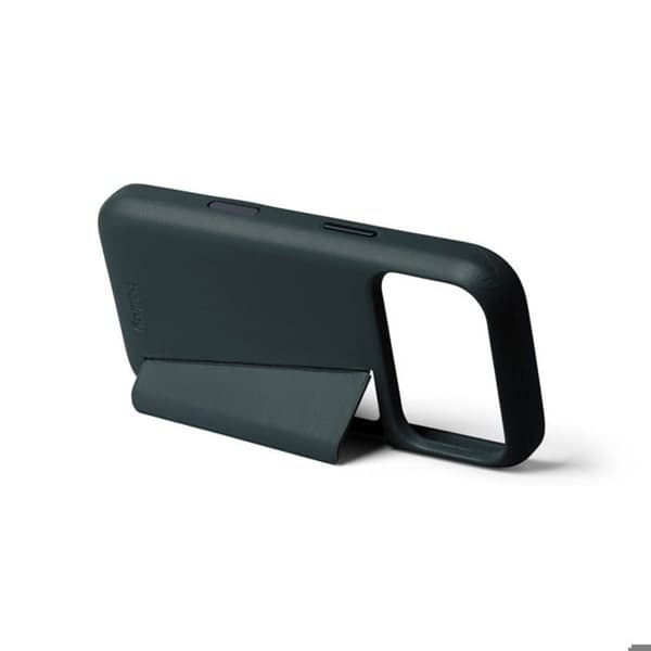 Cover til iPhone 18 Pro / iPhone 17 Pro i Læder Serie 3 Kort med Støtte Bellroy Grøn Grön