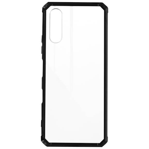 Beskyttelsesskal - Sony - Xperia 10 III - Hård - Forstærkede hjørner - Transparent sort Transparent, svart