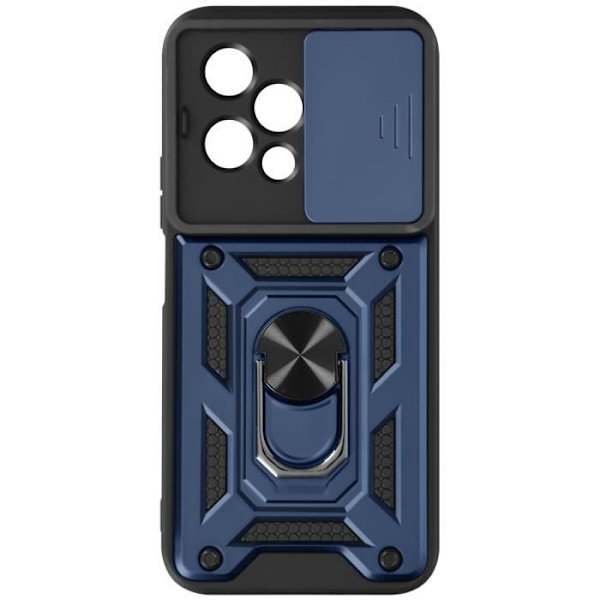 Coque til Honor 200 Lite - Mayaxess - Mørkeblå - Stødabsorberende - Bi-materiale - Skydelåg til kamera Blå