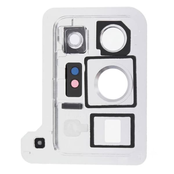 Bagkamera Glas til Samsung Galaxy Note 20 Ultra med Hvid Ramme Vit