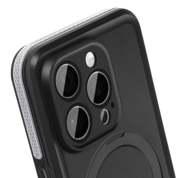 Coque pour iPhone 16 Pro MagSafe Intégrale Étanche IP68 Redpepper Noir Svart
