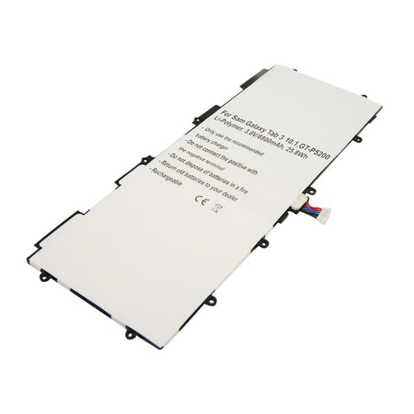 Batteri - AVIZAR - Galaxy Tab 3 GT-P5200 - Li-Polymer 3.8V - 6800mAh - Vit Vit