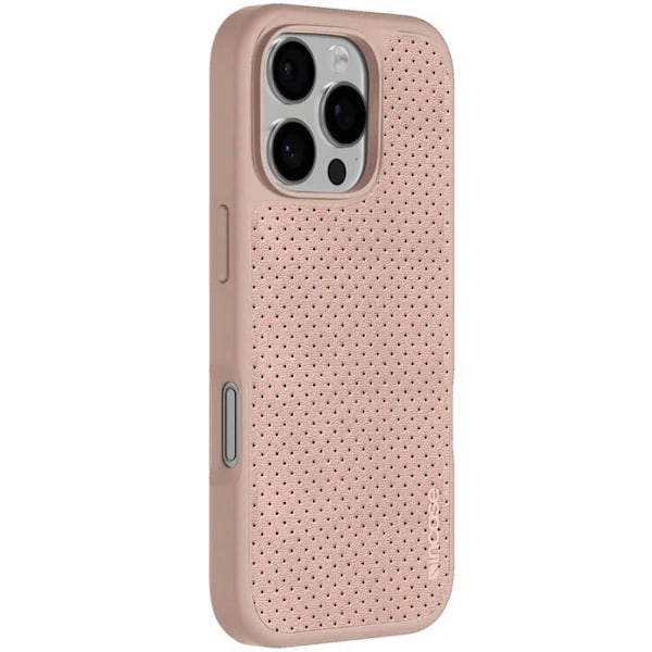Coque MagSafe för iPhone 16 Pro Max Syntetiskt Läder Perforerat Anti-fall 3m Incase Svart Svart