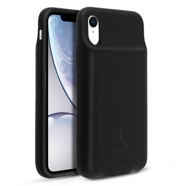 iPhone XR Case Kova suoja 2 in 1 Akku 4500mAh Akashi Black