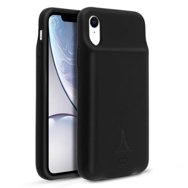 iPhone XR skal - AKASHI - 2 i 1 modell - 4500mAh batteri - Styvt skydd - Induktion Svart
