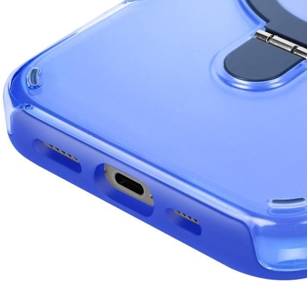 Coque MagSafe för iPhone 16 Pro Stötabsorberande med Fällbart Stöd Blå Blå