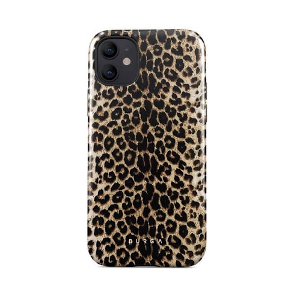 Bakstycke - Burga - iPhone 12 - Leopardmönster - Optimal Skydd - Elegant Leopard