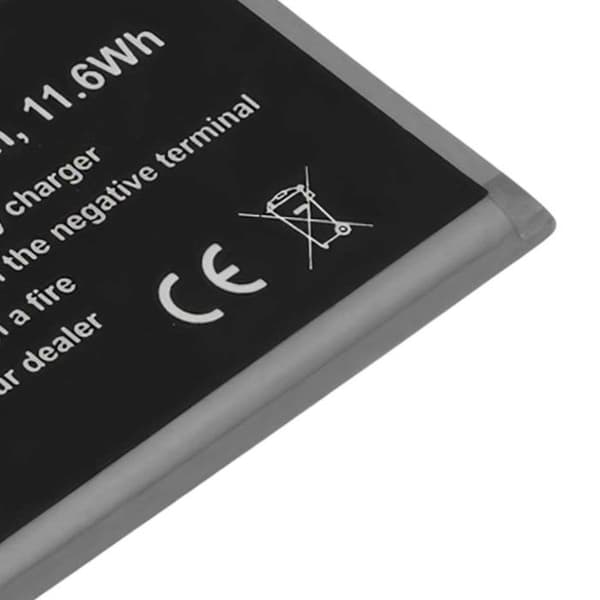 Batteri Li-Polymer 3000mAh för Samsung Galaxy S10 3,85V Grå Grå