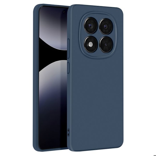 Skyddsfodral för Redmi Note 14 Pro och 14 Pro Plus Semi-hårt Soft-touch Mörkblå Blå