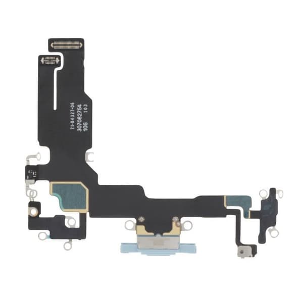 Ladeconnector - AVIZAR - iPhone 15 - USB C - Indbygget Mikrofon - Lyseblå Blå
