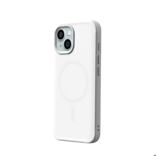 iPhone 15 Plus MagSafe Blød Stødabsorberende SolidX Rhinoshield Hvid Vit