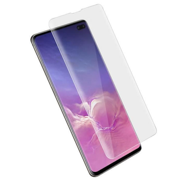 Skyddsfilm - AVIZAR - Galaxy S10 Plus - Flexibel - Stötsäker - Transparent Vit Klar vit