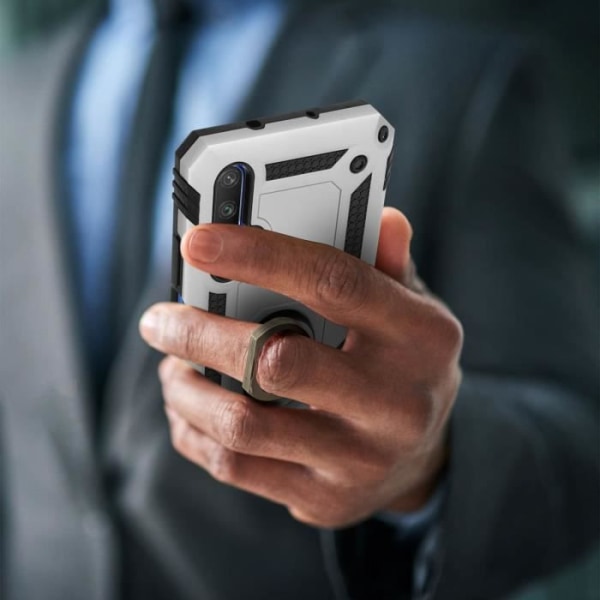 Coque Antichock - AVIZAR - Honor 20 / Huawei Nova 5T - Stöd för video - Bi-material - Grå Silvergrå