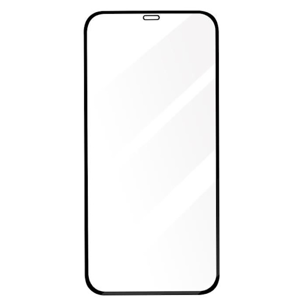 Skærmfilm - AVIZAR - iPhone 12 Pro Max - 9H hærdet glas - 5D skråkanter - Fuld vedhæftning Svart