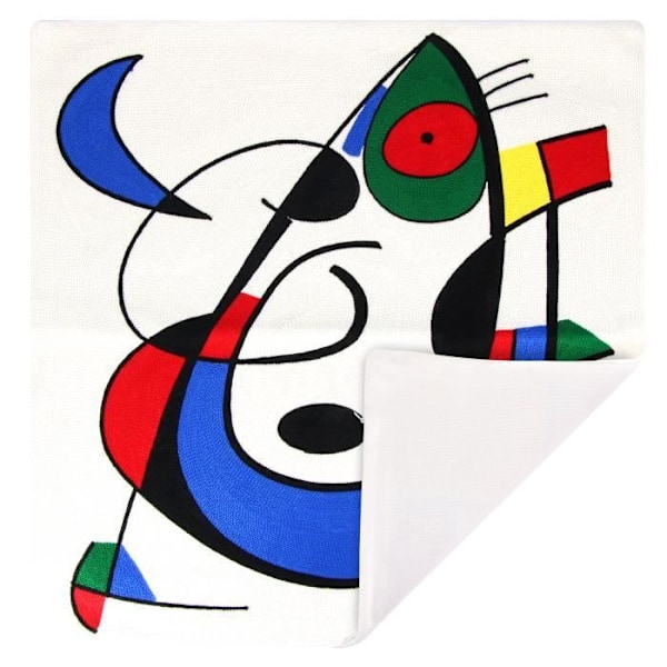 Sæt med 2 Pudevar 45x45 cm Broderede Art Flamara Flerfärgad