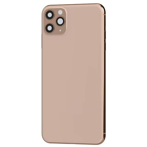 iPhone 11 Pro chassi - AVIZAR - Ersättningsbakruta - Powder Pink Gul