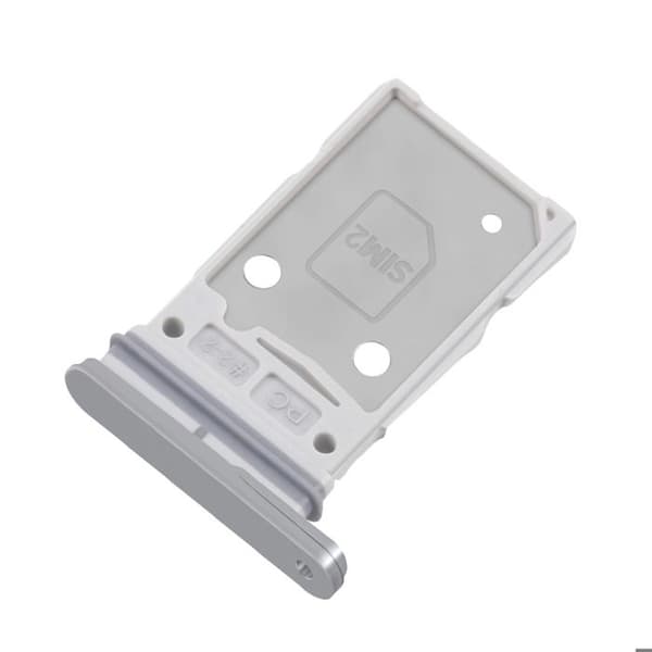 SIM-kortskuffe til Galaxy S25 FE Dual Nano SIM Plads Service Pack Samsung Hvid Vit