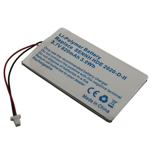 Batteri utbyte för Sennheiser HDE 2020-D-II Li-Polymer 3,7V 820mAh 3Wh