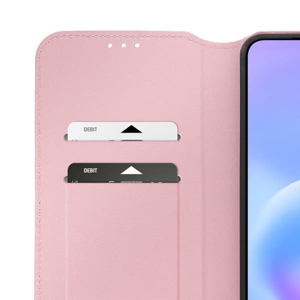 Magnetiskt Flipfodral för Galaxy A57 Ställfunktion Classic Edition Roséguld Roséguld