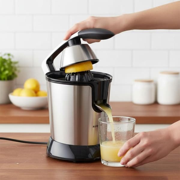 Sokany 350W 400ml Snabbpressad Elektrisk Citruspress Silver Grå