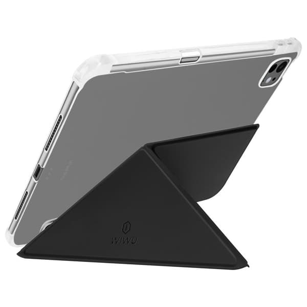 Étui til iPad Pro 13'' - Wiwu - Classic III - Sammenfoldelig støtte - Dvale - Sort Svart