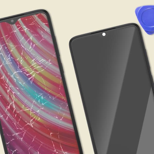 LCD-skärm - Xiaomi - Redmi Note 8 Pro - Ersättning - Förmonterad på chassi - Svart Svart