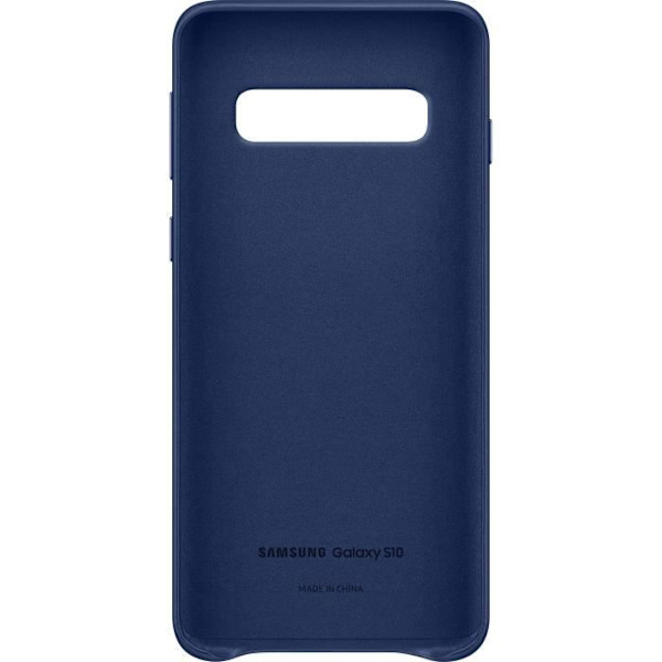 Samsung S10 nahkakotelo - tummansininen marinblå