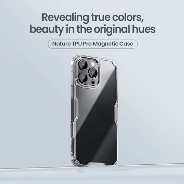 Skyddsskal - Nillkin - iPhone 16 Pro Max - Transparent - Semi-rigid - TPU Transparent