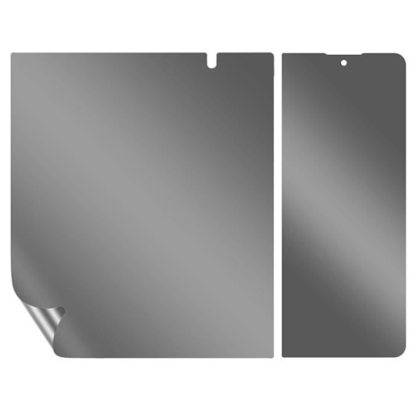 Näytönsuoja - AVIZAR - Samsung Z Fold 6 - Anti-spy - Joustava - Läpinäkyvä musta Transparent