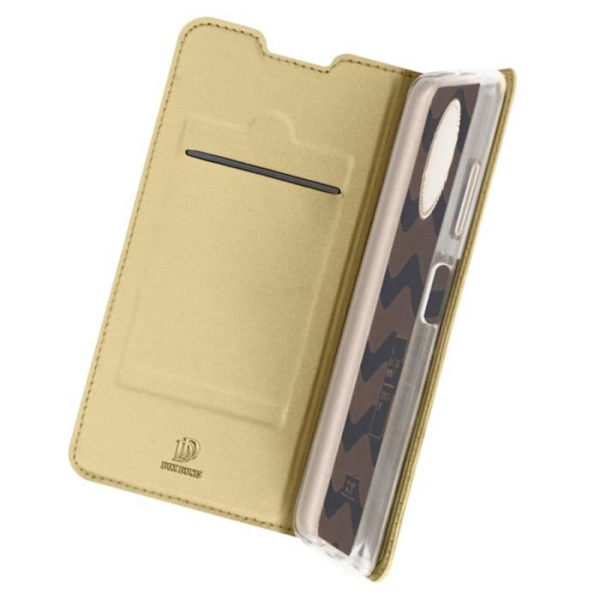 Housse - Dux Ducis - Xiaomi Redmi Note 9T 5G - Ekoleder - Videostöd - Magnetisk Gul