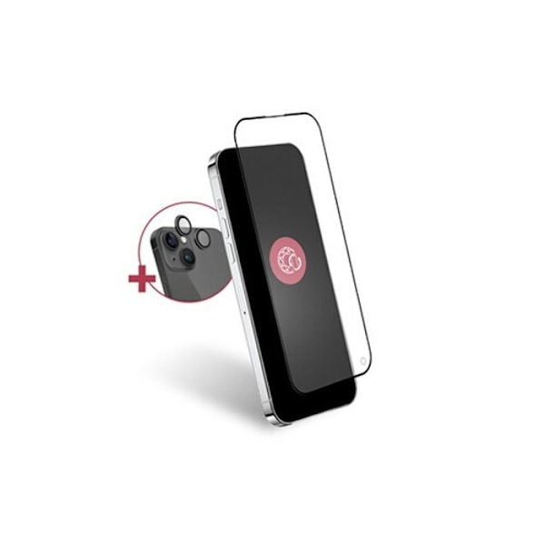 Härdat glaspaket + Forceglass linskamera iPhone 15 Transparent