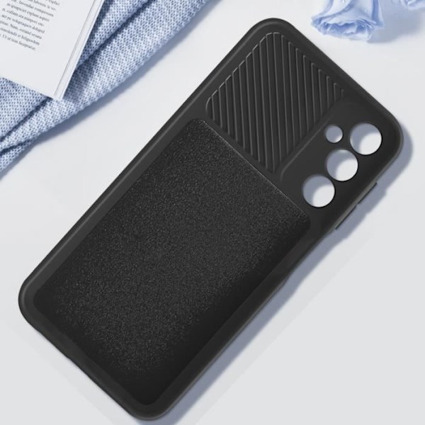 Etui til Samsung Galaxy A25 5G - AVIZAR - Sort - Halvstivt - Syntetisk - Glat Svart