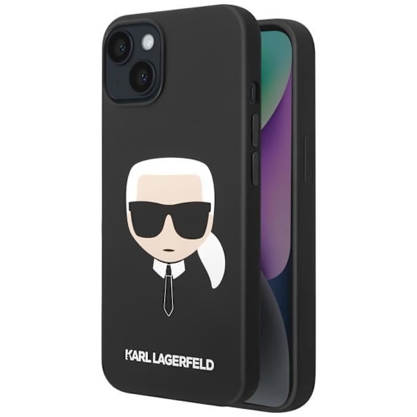 Fodral till iPhone 14 Plus Silicone Gel Raised Edges Karl Lagerfeld Svart Svart