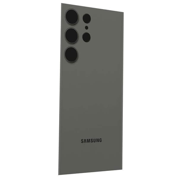 Batteri cache - SAMSUNG - Galaxy S23 Ultra - Grøn - Original bagside - Forenklet installation Grön