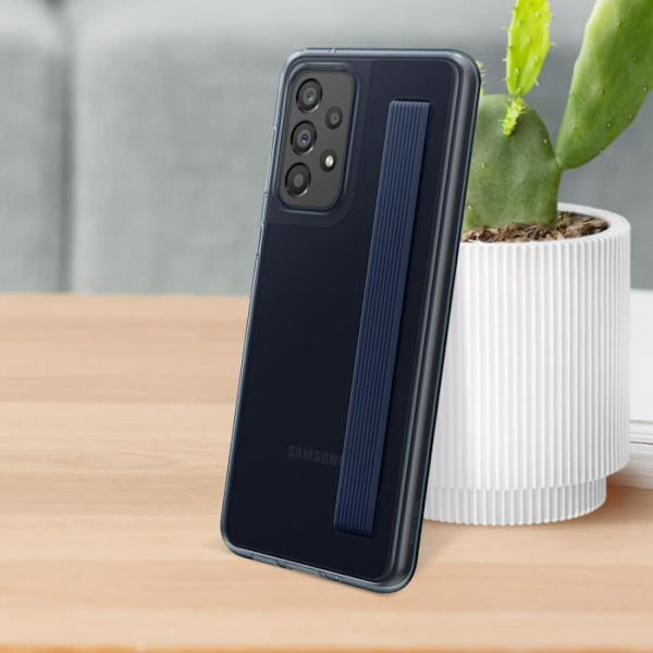 Kuori - Samsung - Galaxy A33 5G - joustava - läpinäkyvä - tukihihna Transparent