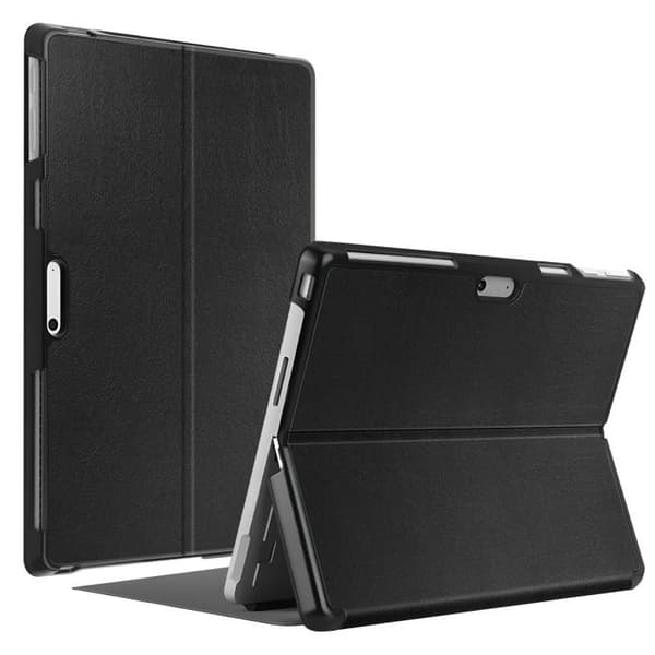 Etui til Surface Pro 11 og Pro 9 Klap Støtte Video Ultra tynd Sort Svart