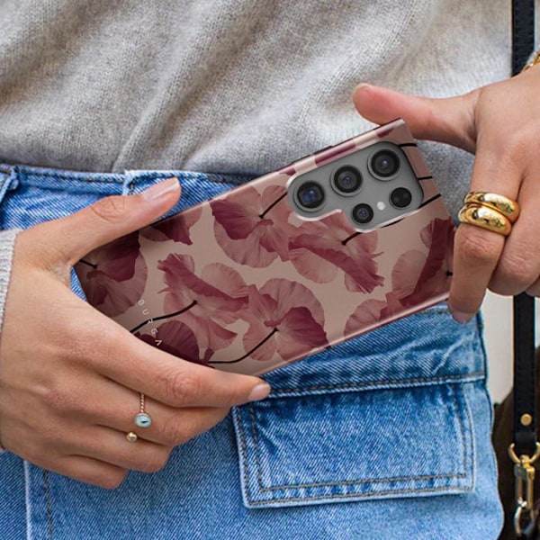 Samsung Galaxy S24 Ultra Elegantti Kuori Tender Kiss Burga Bordeaux Röd