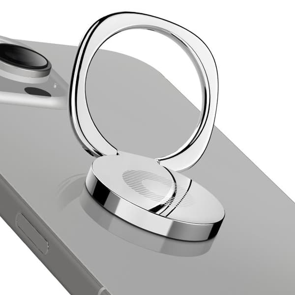 Magnetiskt Stöd för Smartphone med Roterande Lim Setty Silver Grå